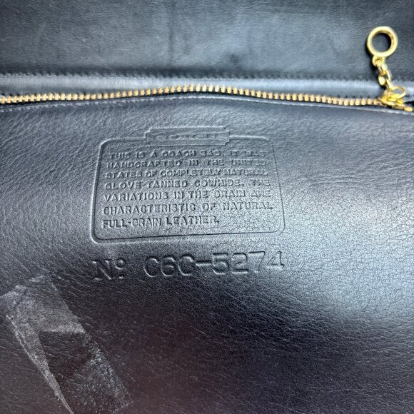 Vintage Coach Lexington Briefcase 5274 – Black Leather, Made in USA - Picture 8 of 13